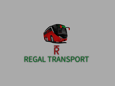 REGAL TRANSPORT LOGO DESIGN animation branding carlogo design drivingdesign graphic design illustration logo logo medium motion graphics transport typography vector