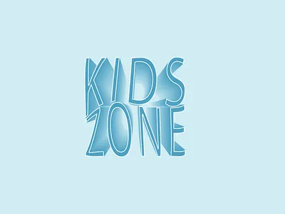 KIDS ZONE LOGO DESIGN branding design graphic design illustration logo logo medium typography vector