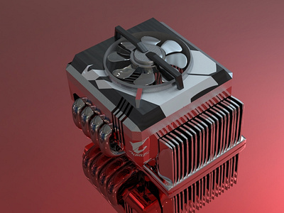 3d Pc Cooler Model.