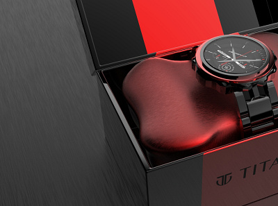 3D Titan watch concept model. 3d animation 3d design 3d product 3d product modeling 3d rendering
