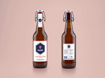 Redesign Omer beer beer beer label brand branding design graphic graphic design logo logo design minimal