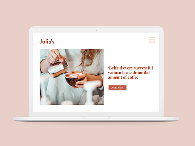 Webdesign for julias branding desktop desktop design graphic graphic design logo minimal minimalism ui web web design webdesign