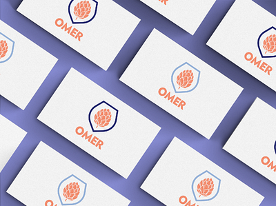 Omer logo brand branding business cards graphic graphic design icon illustration logo logo design minimal