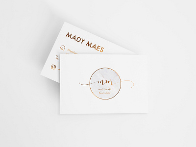 Business card and logo - Beauty atelier branding business cards graphic design logo