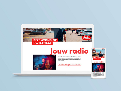 VRT NU site app design brand branding design minimal mobile webdesign website