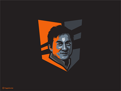 Jackie Chan design graphic design icon illustration logo vector