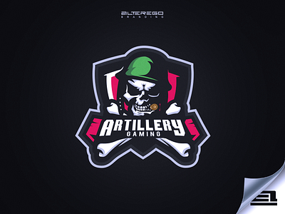 Artillery Gaming alterego alterego branding artillery gaming mascot sport logo team logo