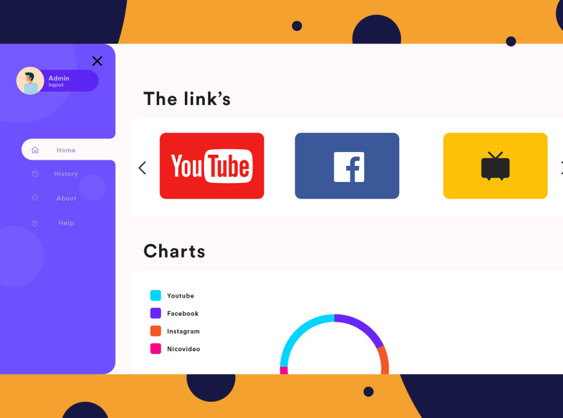 Dashboard Video downloader for Youtube by Daniel ABSI on Dribbble