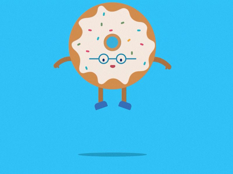 Jumping Doughnut desserts flying-doughnut gif tuesday-inspiration