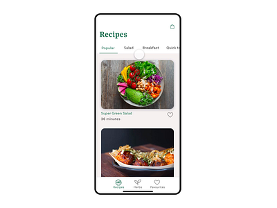 Herbs & Recipes Market adobe xd animation app apple application brand branding dailyui design flat illustration minimal restaurant ui ux uxdesign