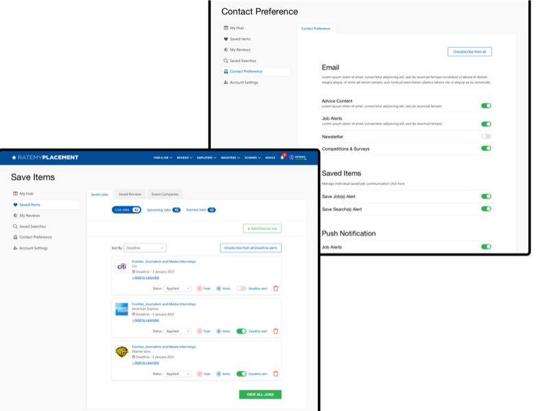 Wip user control center ui ux dashboard app