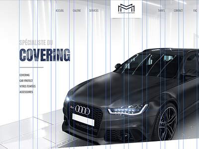 Covering Car Service - WIP camo car covering interface landing luxury ui webdesign wip