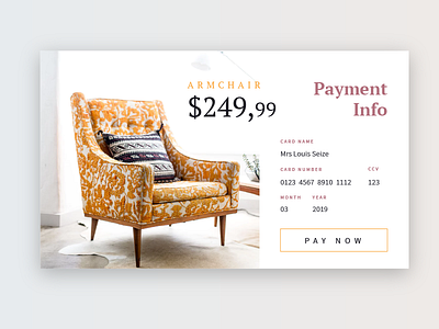 Daily UI #002 - Product Checkout 002 card checkout daily dailyui product