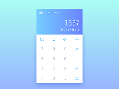 Daily UI #004 - Calculator 004 calculator daily dailyui
