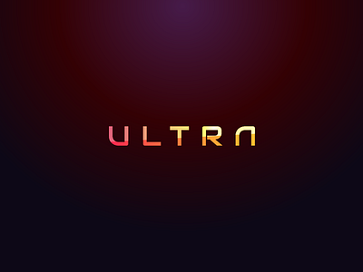 ULTRA Logo capslock gradient hot logo uppercase