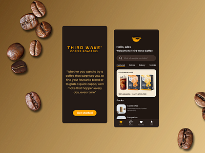 Third Wave Coffee India UI/UX app design app appdesign cafe cafe app design coffee coffee design product design ui uiuxdesign ux