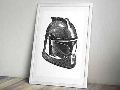 Clonetrooper Dribbble graphic design illustration pen and ink stippling