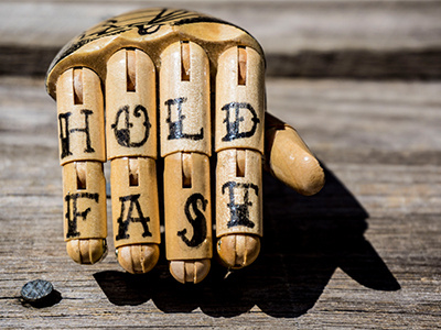 Hold Fast illustration lettering pen and ink typography