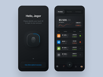 Bull Trading App bank credit card creditcard finance illustration mobile mobile app mobile app design mobile design mobile ui money neomorphic neomorphism ui ux uxui