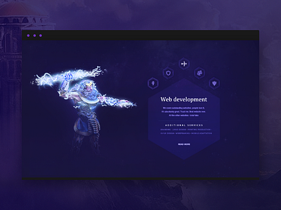 New project teaser game gamedev god graphic greek illustration purple ui ux web website zues