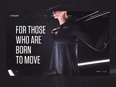 Morf design sportswear ui design women