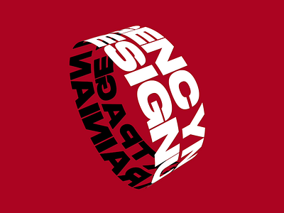Nextpage <3 3D 3d design red typography ui web