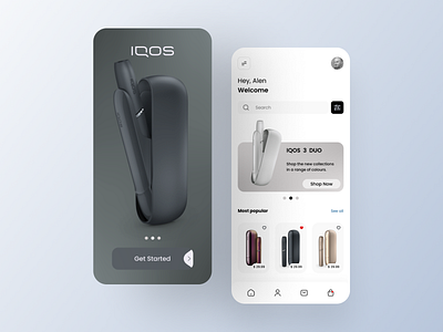 IQOS Shop UI design