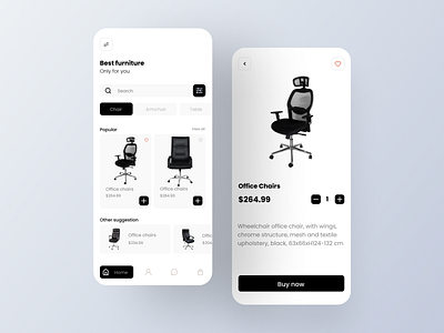 Furniture App Mobile Design