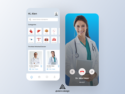 Medical Concept App - UI Design 🩺 😀 adobexd android app branding design design app dribbble post figma hospital illustration ios logo medical ui uiux userinterface ux