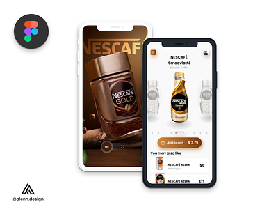 Nescafe Shop App Concept - UI Design ☕️😀 adobexd android app branding coffe coffeshop design design app dribbble post figma illustration instagram ios logo milkshake nescafe ui uidesign userinterface ux