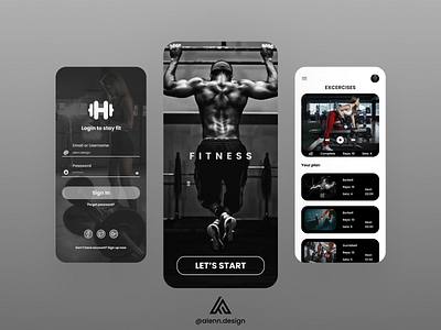 Fitness App -UI/UX Design 💪🏋️‍♂️