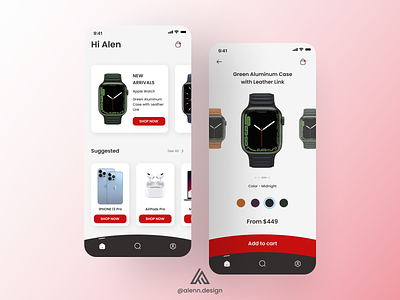 Apple Watch App Sales - UI Design 😍 adobexd android app apple applewatch branding design design app dribbble post figma graphic design ios logo ui uiux ux watch