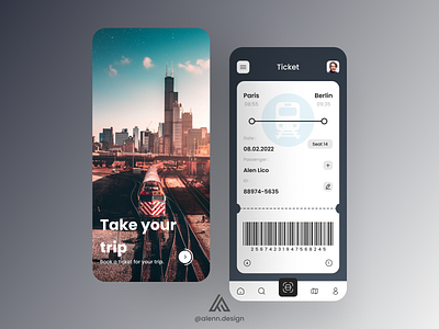 Ticket Train Sales App - UI Design 😀