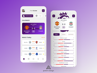 Flash Score UI Design 😀 ⚽️ 😍
