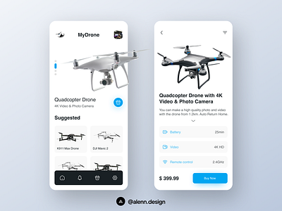 Drone Shop App Concept - UI Design 😍