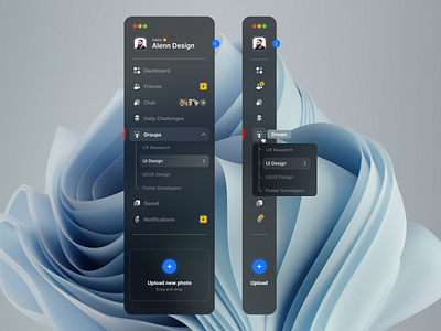 Sidebar Concept UI Design 😀 😍