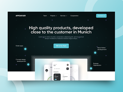 Hero Banner Landing Page for Development Agencies 😍