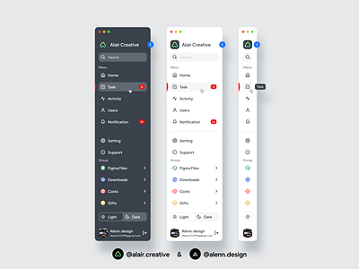 Sidebar Dashboard Concept UI Design 😍