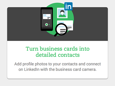 Evernote Business Card Camera for Android android business card evernote linkedin ui