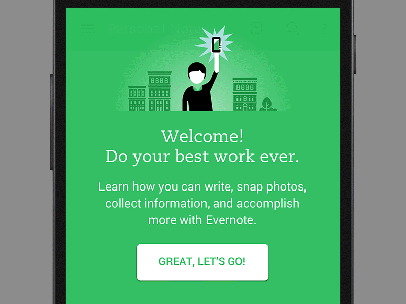 Evernote for Android, Welcome!