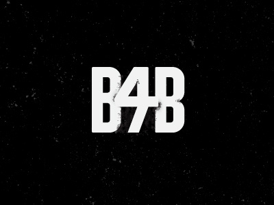 B4B logo v1 bands lightning bolt logo mark
