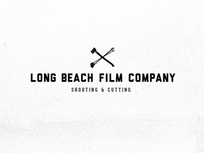 Long Beach Film Company - Shooting & Cutting arrows axe film geared liberator logo long beach lost type