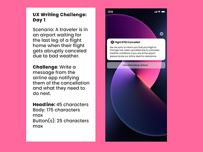 Daily UX Writing Challenge - 1