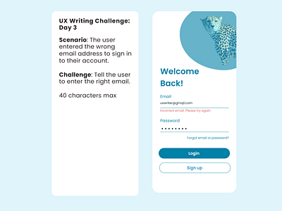 Daily UX Writing Challenge - 3