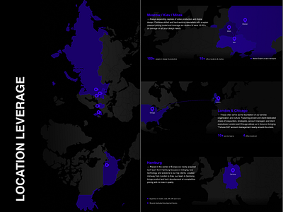 Location Leverage Map branding dark design figma illustration ui vector