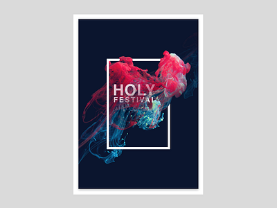 Concept Poster Holy Festival adobephotoshop design festival graphic design holy illustration poster