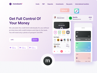 Monobank #redesign application branding graphic design landing page landing redesign logo mobile app monobank redesign redesign ui website website redesign