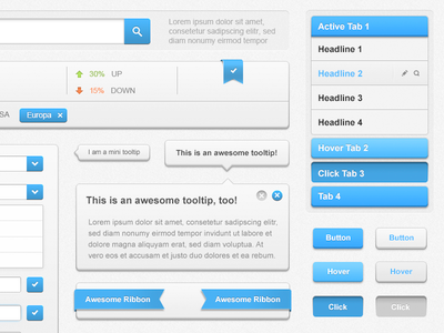 Free KICK-ASS GUI PSD