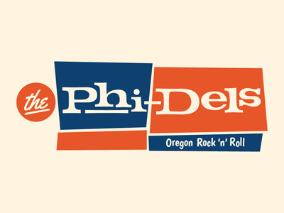 The Phi-Dels 60s logo rocknroll