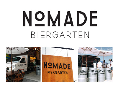 Nomade Biergarten Logo adobe illustrator branding design graphic design logo logo design typography vector